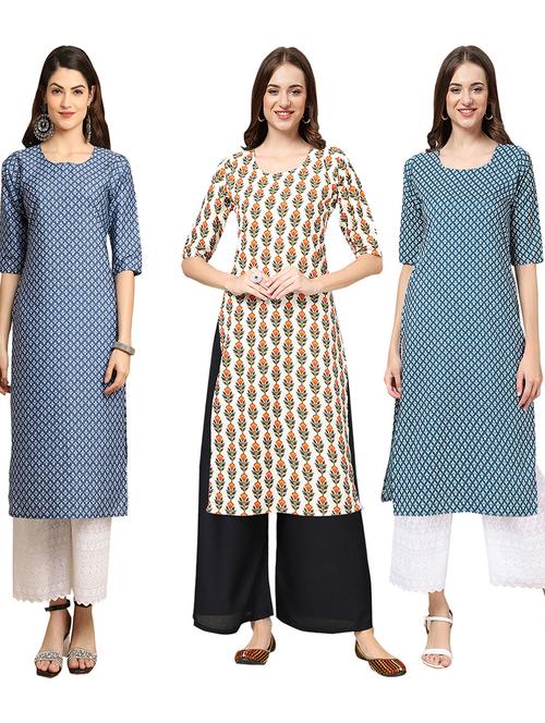 pack of 3 multi colored kurta - 19403437 - Very Small Image - 1
