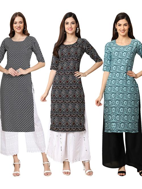 pack of 3 multi colored kurta - 19403591 - Very Small Image - 1