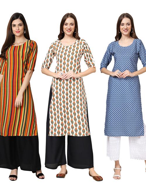 pack of 3 straight kurta - 19403621 - Very Small Image - 1