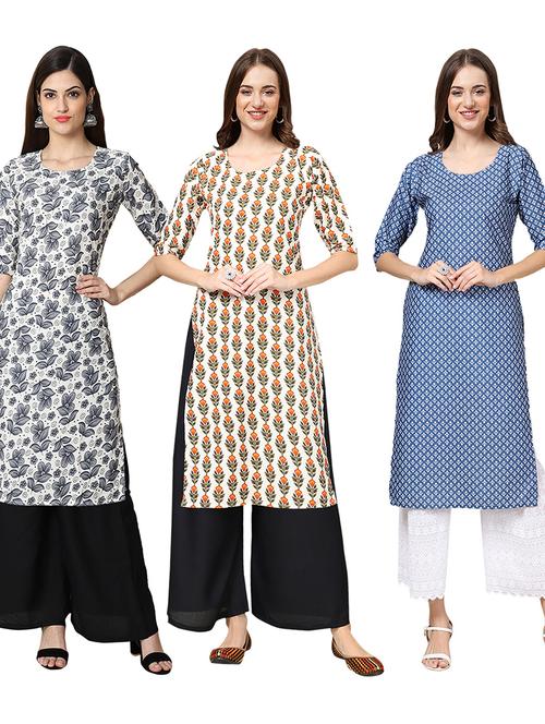 pack of 3 straight kurta - 19403626 - Very Small Image - 1