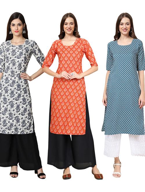 pack of 3 straight kurta - 19403627 - Very Small Image - 1