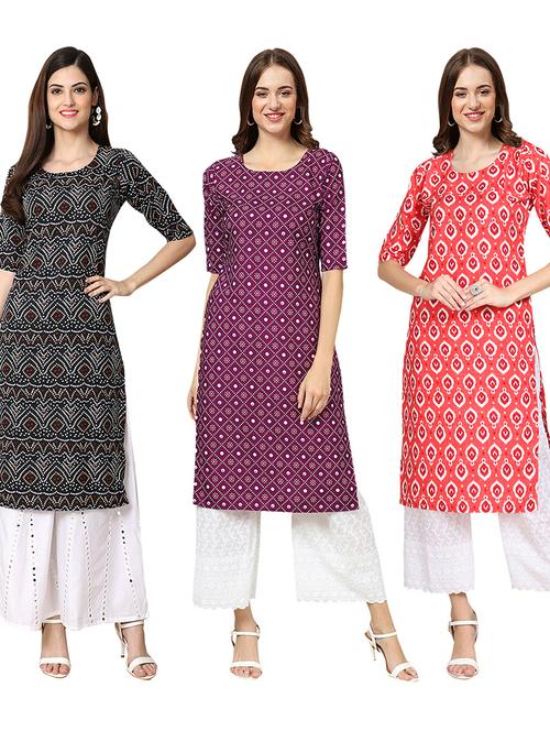 pack of 3 straight kurta - 19403638 - Very Small Image - 1