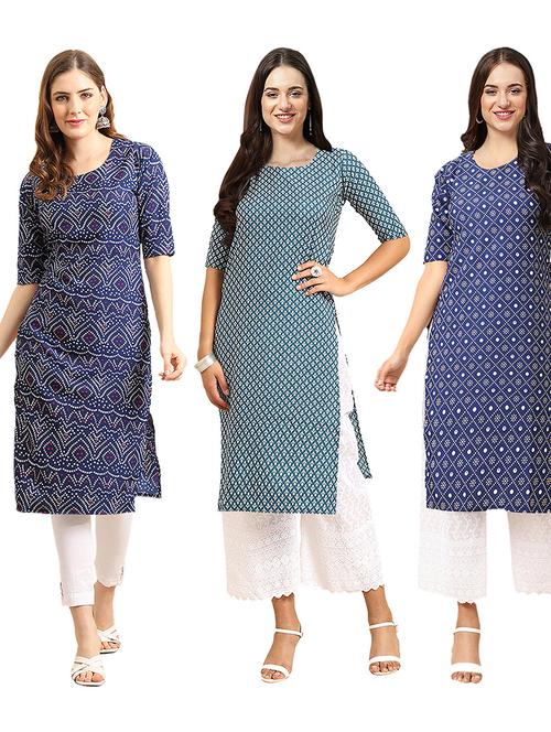 pack of 3 straight kurta - 19404188 - Very Small Image - 1