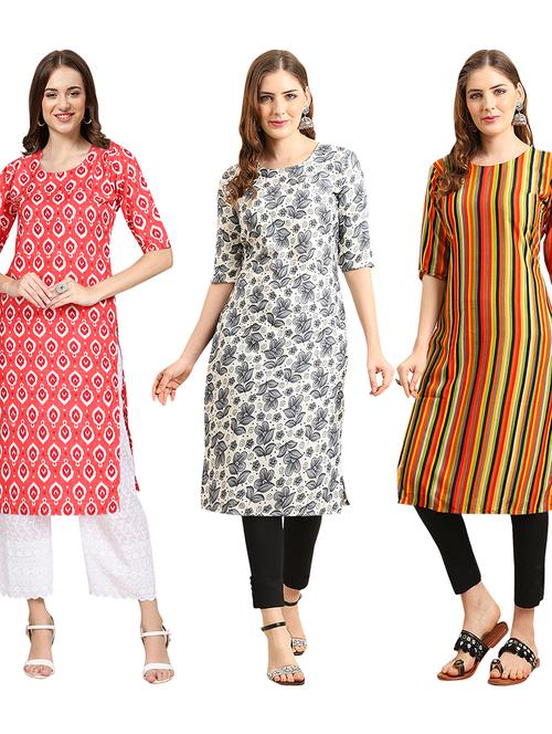 pack of 3 straight kurta - 19404192 - Very Small Image - 1