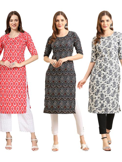 pack of 3 straight kurta - 19404193 - Very Small Image - 1