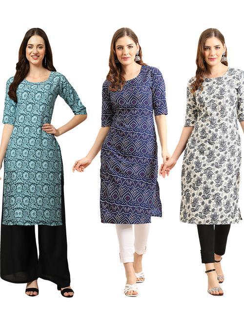 pack of 3 straight kurta - 19404843 - Very Small Image - 1