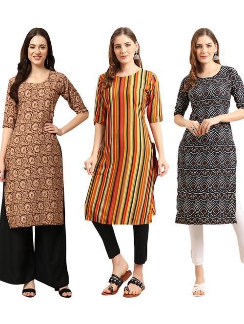 pack of 3 straight kurta - 19404844 - Very Small Image - 1