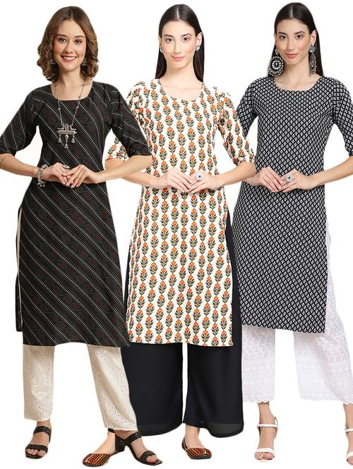 pack of 3 multi colored kurta - 19404920 - Very Small Image - 1