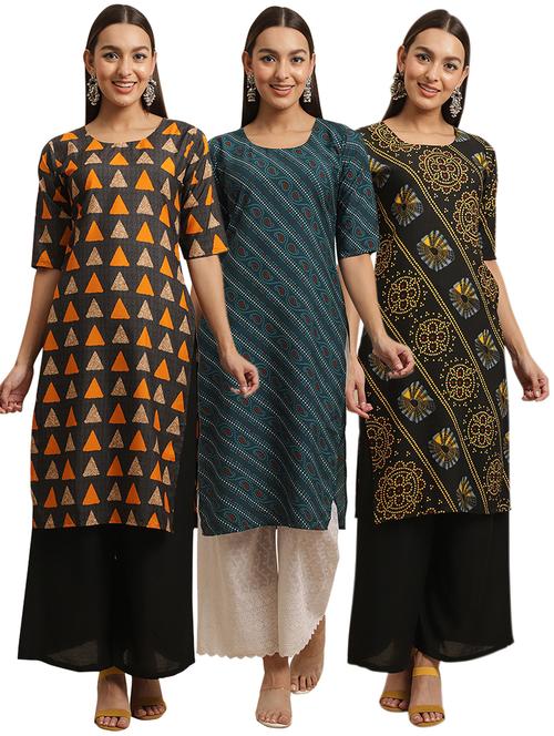 pack of 3 printed kurta - 19404988 - Very Small Image - 1