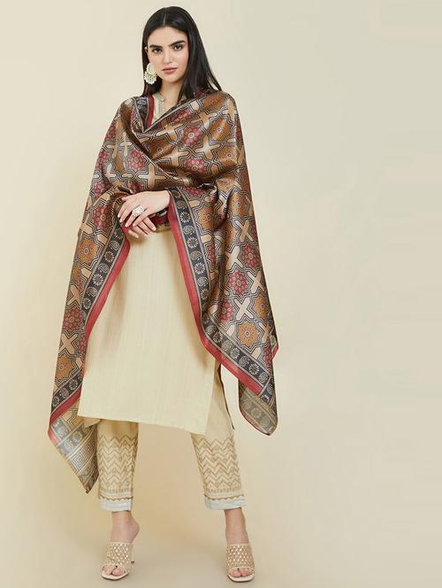 multi colored printed dupatta - 19405981 - Very Small Image - 1