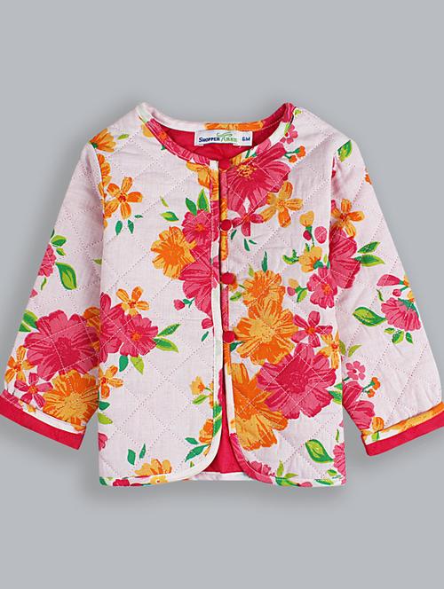 cotton regular printed jacket - 19406796 - Very Small Image - 1