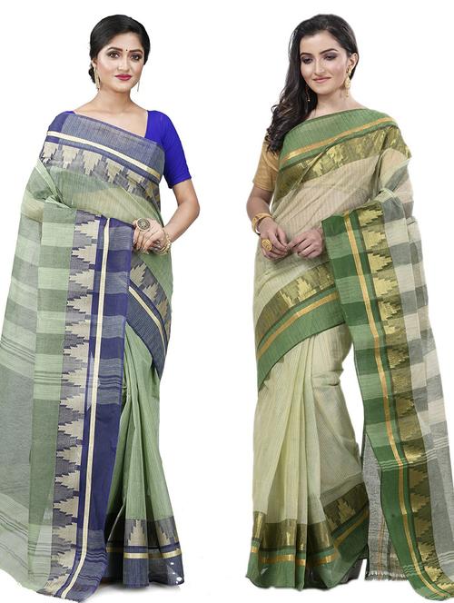 women's saree combo - 19407112 - Very Small Image - 1
