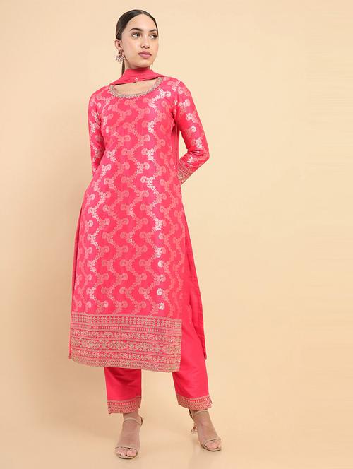 pink gold work suit set - 19407415 - Very Small Image - 1
