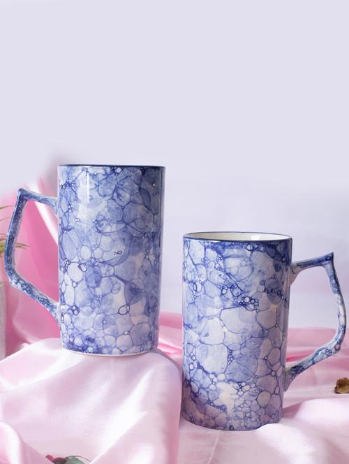 caffeine ceramic handmade blue & white stoneware milk mug(set of 2) - 19408620 - Very Small Image - 1