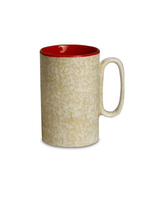 caffeine handmade stoneware ceramic white & red milk mug (set of 2) - 19408625 - Very Small Image - 1