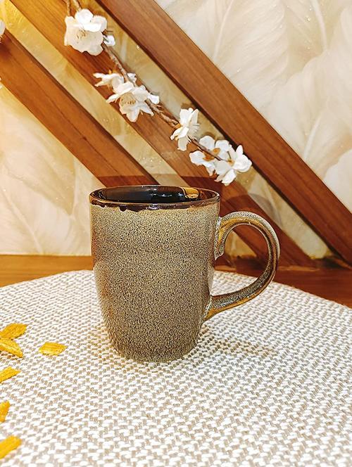 caffeine ceramic handmade brown crackle coffee &milk mug set of 2 - 19408642 - Very Small Image - 1