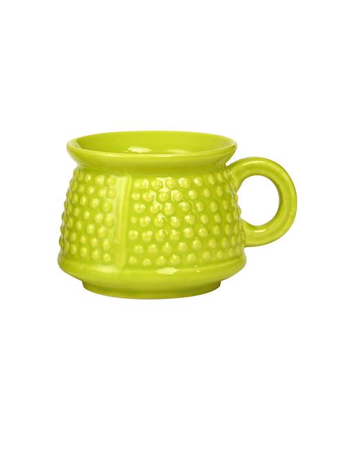 caffeine ceramic handmade lemon green tea cup (set of 4) - 19408708 - Very Small Image - 1