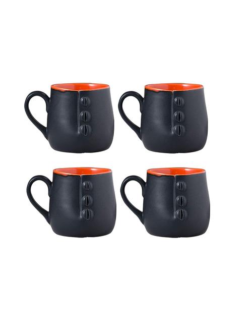 caffeine ceramic handmade buttoned tea cup (set of 4) - 19408711 - Very Small Image - 1
