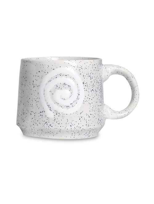caffeine ceramic handmade white doodle tea cup (set of 2) - 19408733 - Very Small Image - 1