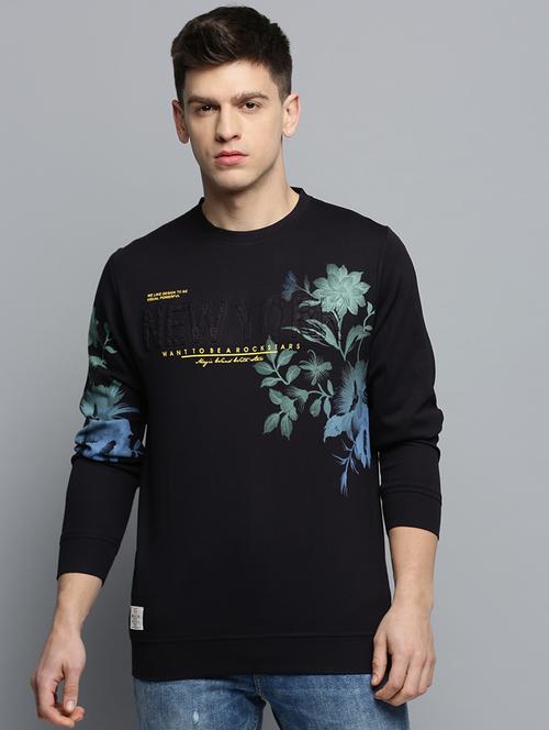 mens front print sweatshirt - 19409784 - Very Small Image - 1