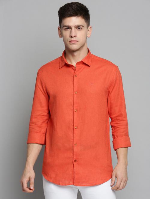 men solid long sleeve regular fit casual shirt - 19410037 - Very Small Image - 1