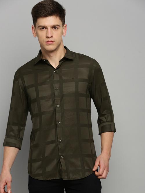 green checkered casual shirt - 19410064 - Very Small Image - 1