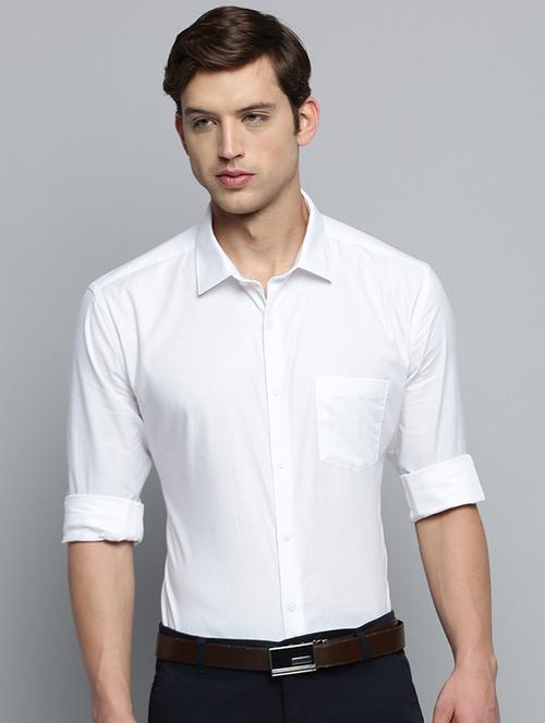 mens solids formal shirt - 19410137 - Very Small Image - 1
