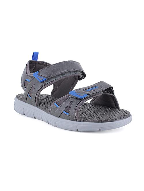 grey synthetic & mesh back strap floaters - 19410299 - Very Small Image - 1