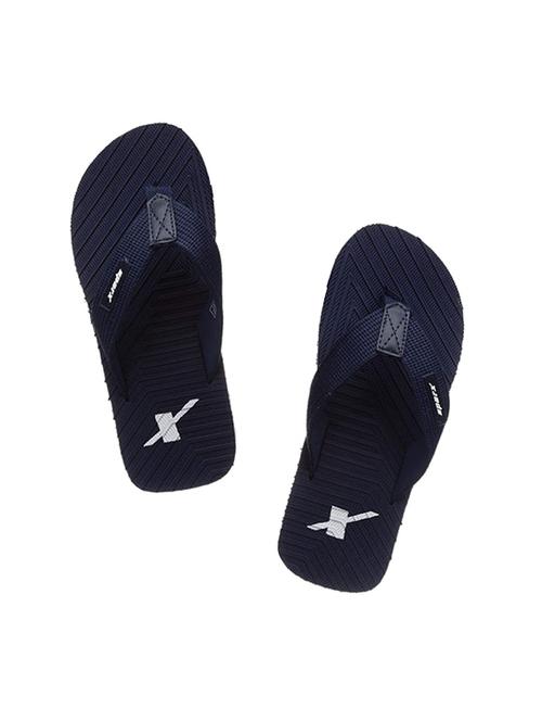 navy synthetic & mesh slip on flip flops - 19410361 - Very Small Image - 1