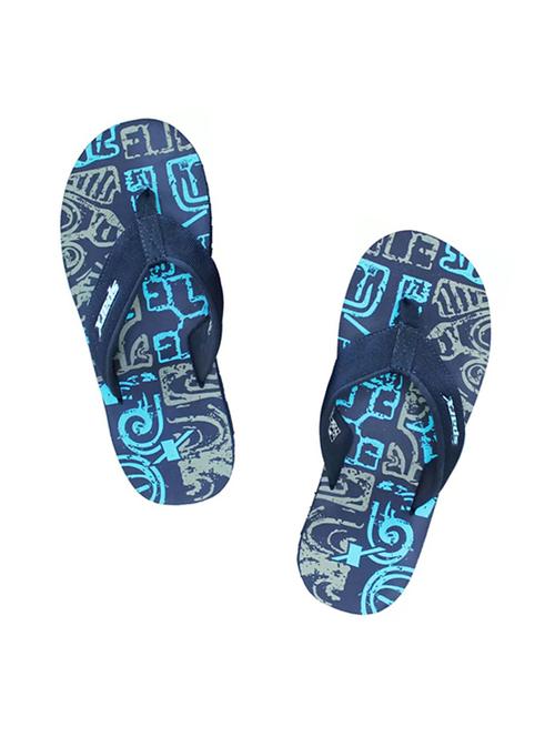 navy fabric slip on flip flops - 19410390 - Very Small Image - 1