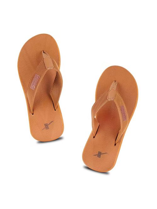 tan synthetic & mesh slip on flip flops - 19410412 - Very Small Image - 1