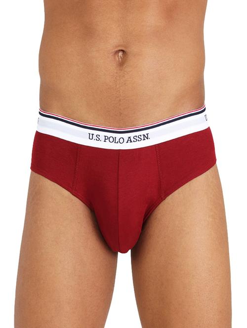 red cotton hipster brief - 19411147 - Very Small Image - 1