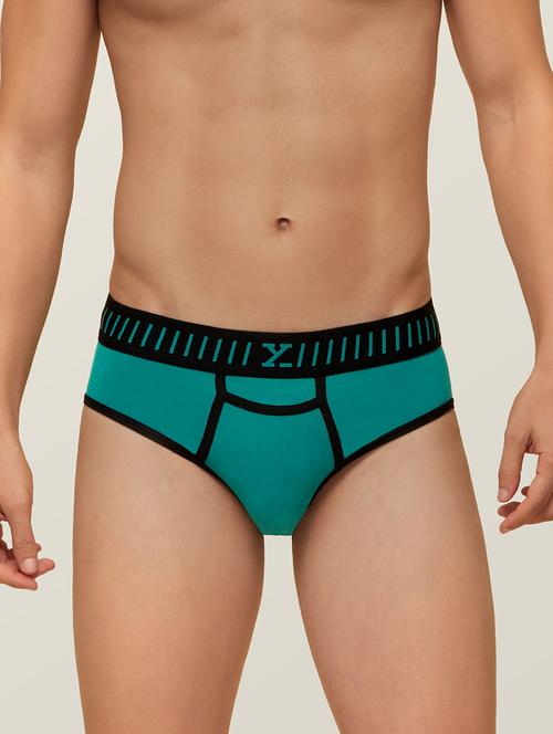 green solid trunks brief - 19411348 - Very Small Image - 1