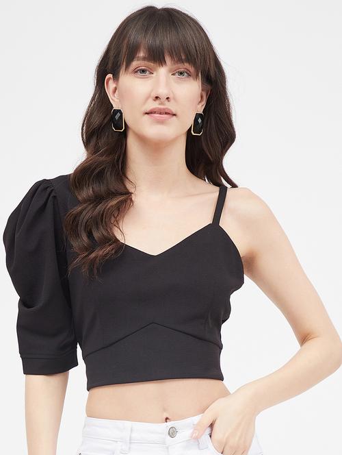 solids spandex crop top - 19411749 - Very Small Image - 1