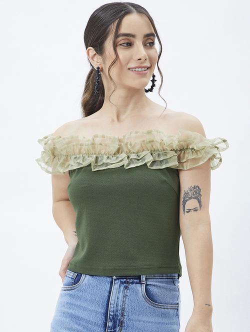solids spandex crop top - 19411793 - Very Small Image - 1