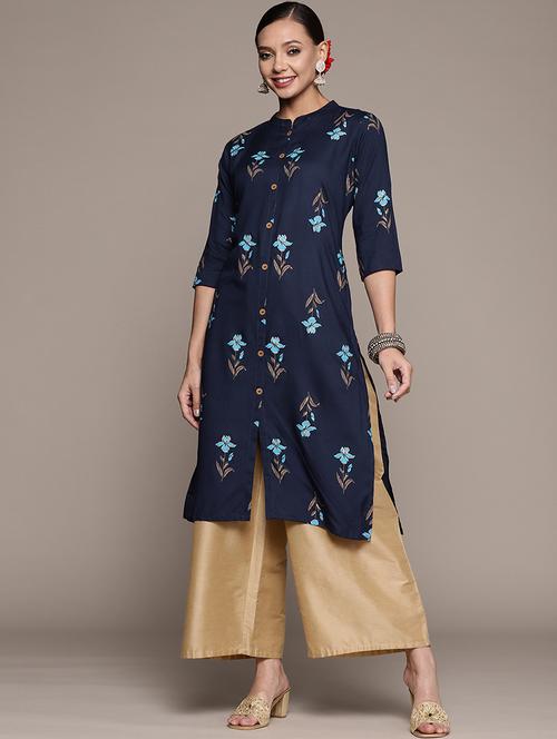 women's front slit kurta - 19412213 - Very Small Image - 1