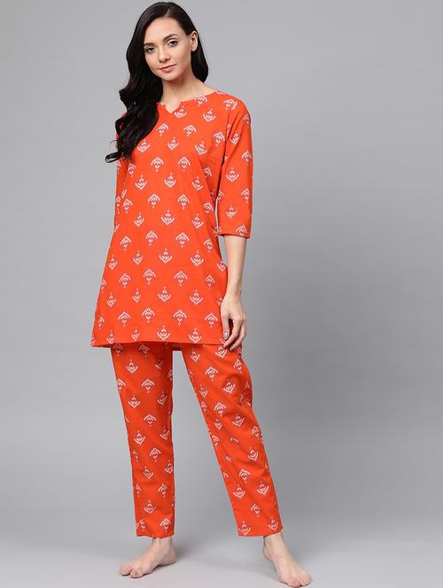 printed nightwear set - 19412769 - Very Small Image - 1