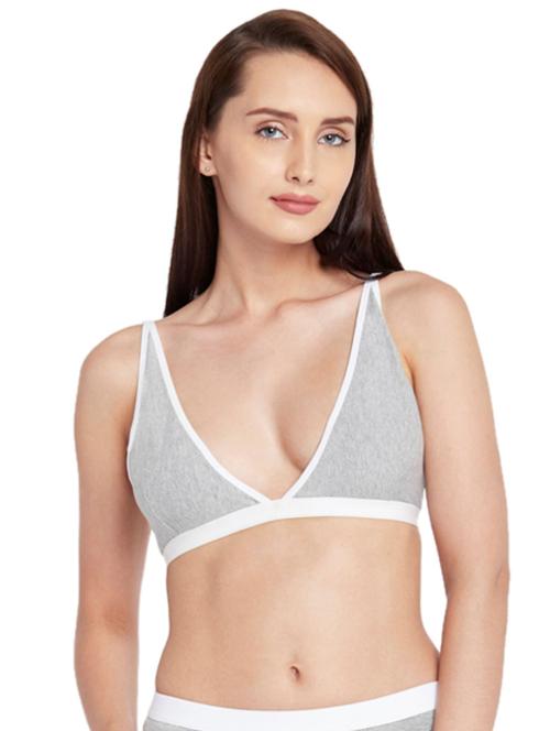 grey cotton blend tshirt bra - 19412820 - Very Small Image - 1