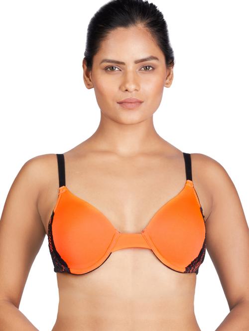 orange poly spandex push up bra - 19412835 - Very Small Image - 1