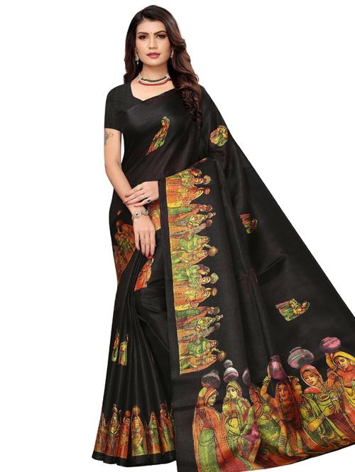 self design printed saree - 19414034 - Very Small Image - 1