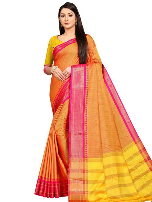 self design paithani saree with blouse - 19414102 - Very Small Image - 1