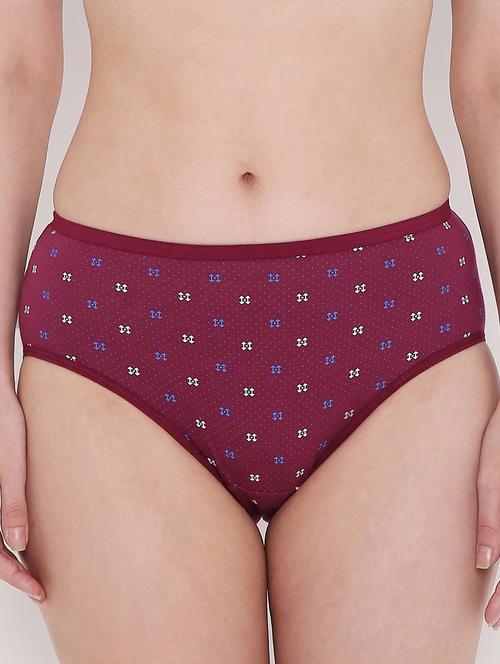 red cotton hipster panty - 19414954 - Very Small Image - 1