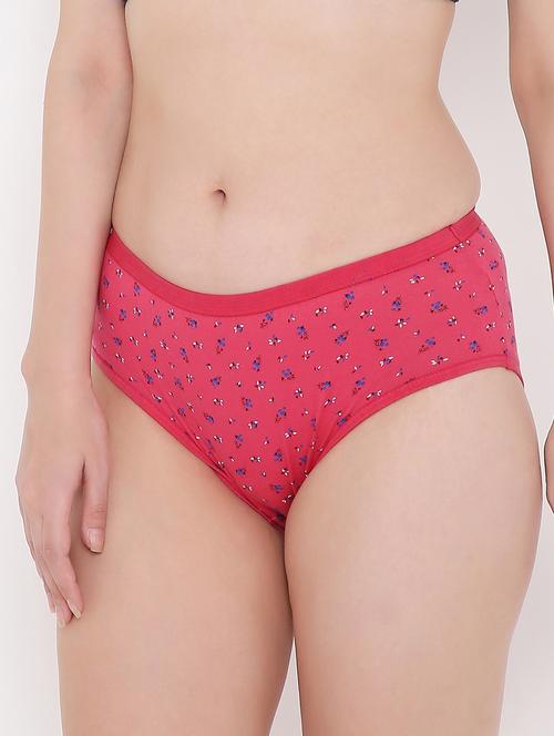 red cotton hipster panty - 19414972 - Very Small Image - 1