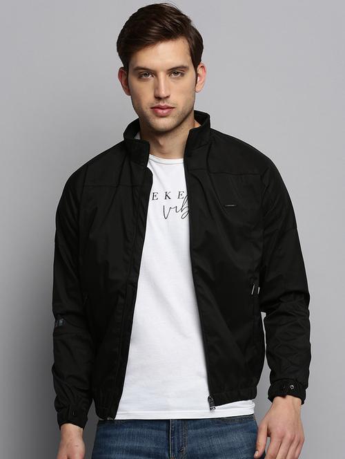 solids nylon casual jacket - 19415009 - Very Small Image - 1