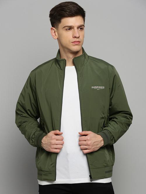 solids polyester casual jacket - 19415046 - Very Small Image - 1
