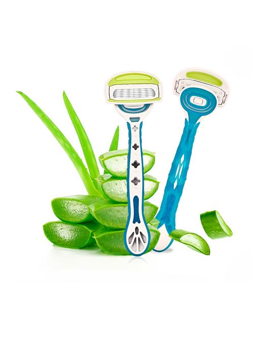 kai k5 ease argan oil ceramide moisture strip 5 blades women body razor - (1 pcs) - 19415280 - Very Small Image - 1