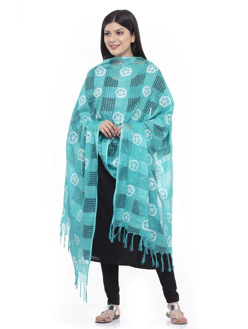 floral print woven dupatta - 19416793 - Very Small Image - 1