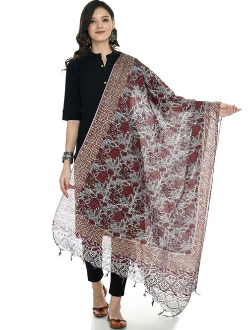 floral printed dupatta - 19416815 - Very Small Image - 1