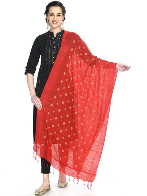 polka dots woven dupatta - 19417106 - Very Small Image - 1