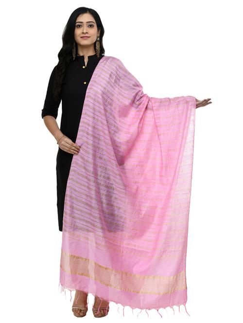 pink self design woven dupatta - 19417140 - Very Small Image - 1